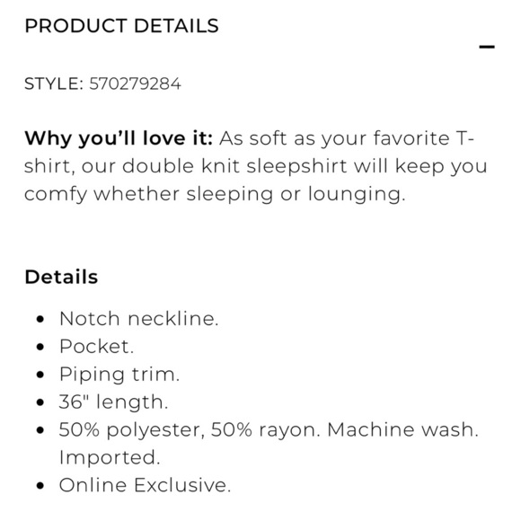 Soma black button down nightshirt - Picture 9 of 9